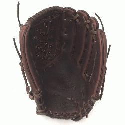 Pitch Softball Glove 12.5 inches Chocolate lace. Nokona El